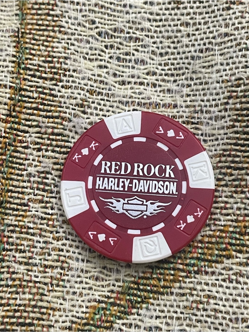 Red Rock Harley-Davidson Motorcycles Las Vegas, NV Clay Poker Chip